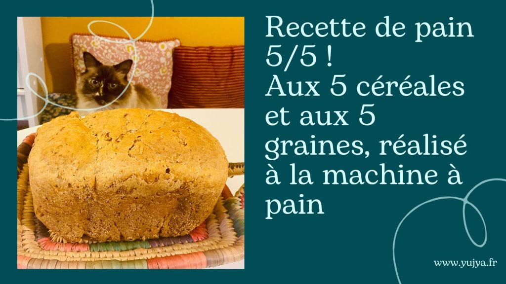 Recette de pain 5/5 ! Aux 5 céréales et aux 5 graines, réalisé à la machine à&nbsp;pain
